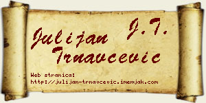 Julijan Trnavčević vizit kartica